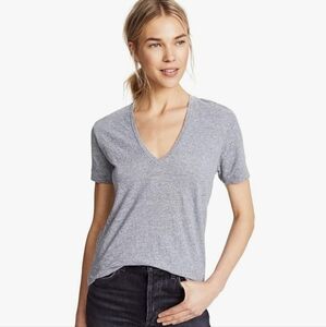 New Monrow Tri- Blend Oversized V Neck Tee